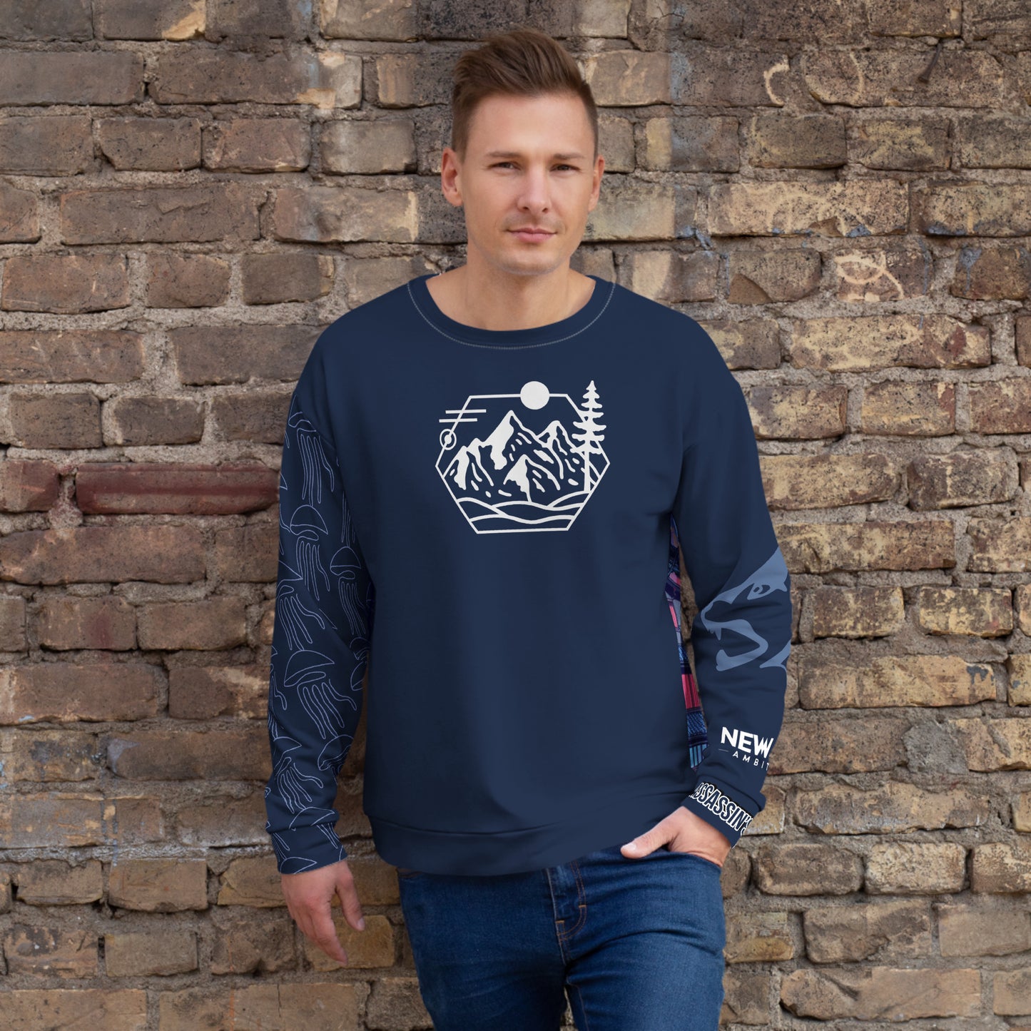 New Age Ambition Assassin’s Syndicate “Cybernetic-Wolf” UNISEX Sweatshirt