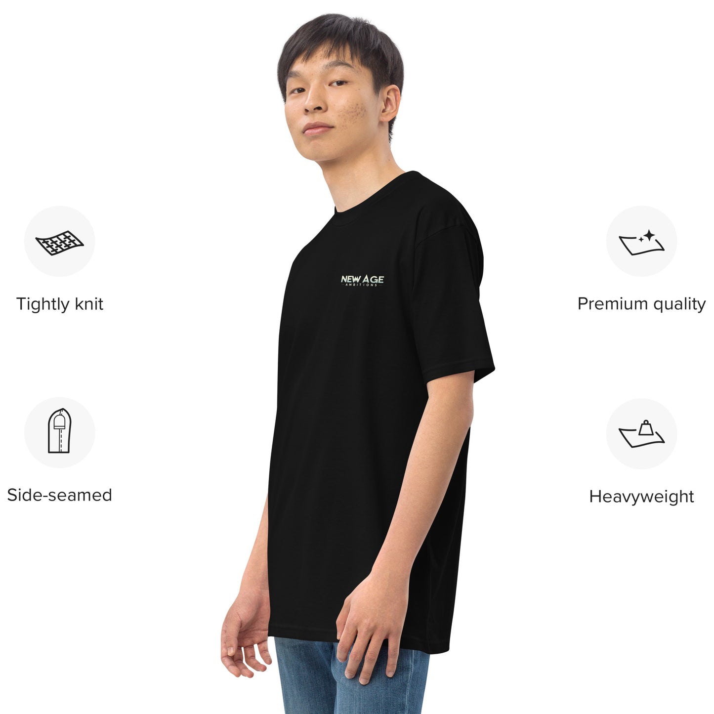 MAZDA RX-7 LA NIGHT DRIVE Men’s premium heavyweight tee