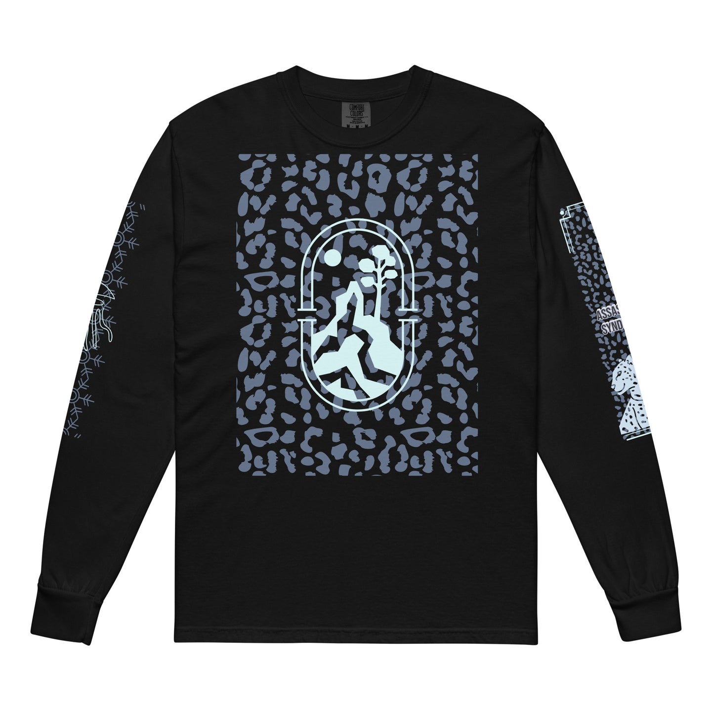 New Age Ambition- Assassin’s Syndicate “Snow Falls, Silent Cyber-Claws” UNISEX Heavyweight long-sleeve shirt