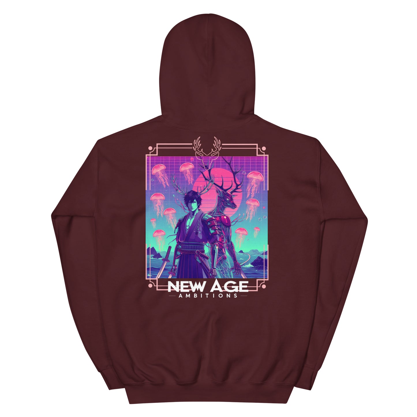 New Age Ambitions- Assassin’s Syndicate “The Red Deer Cyborg” Unisex Hoodie