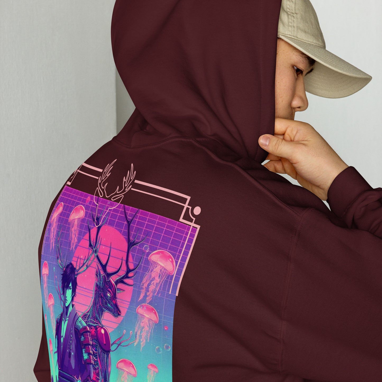 New Age Ambitions- Assassin’s Syndicate “The Red Deer Cyborg” Unisex Hoodie