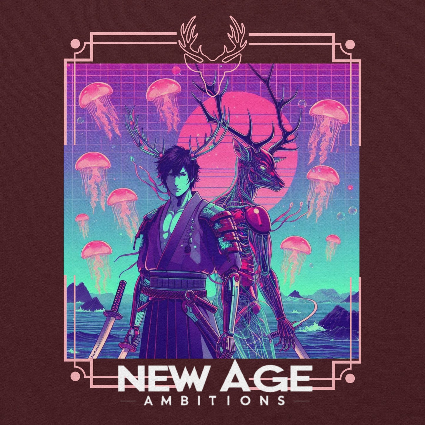 New Age Ambitions- Assassin’s Syndicate “The Red Deer Cyborg” Unisex Hoodie