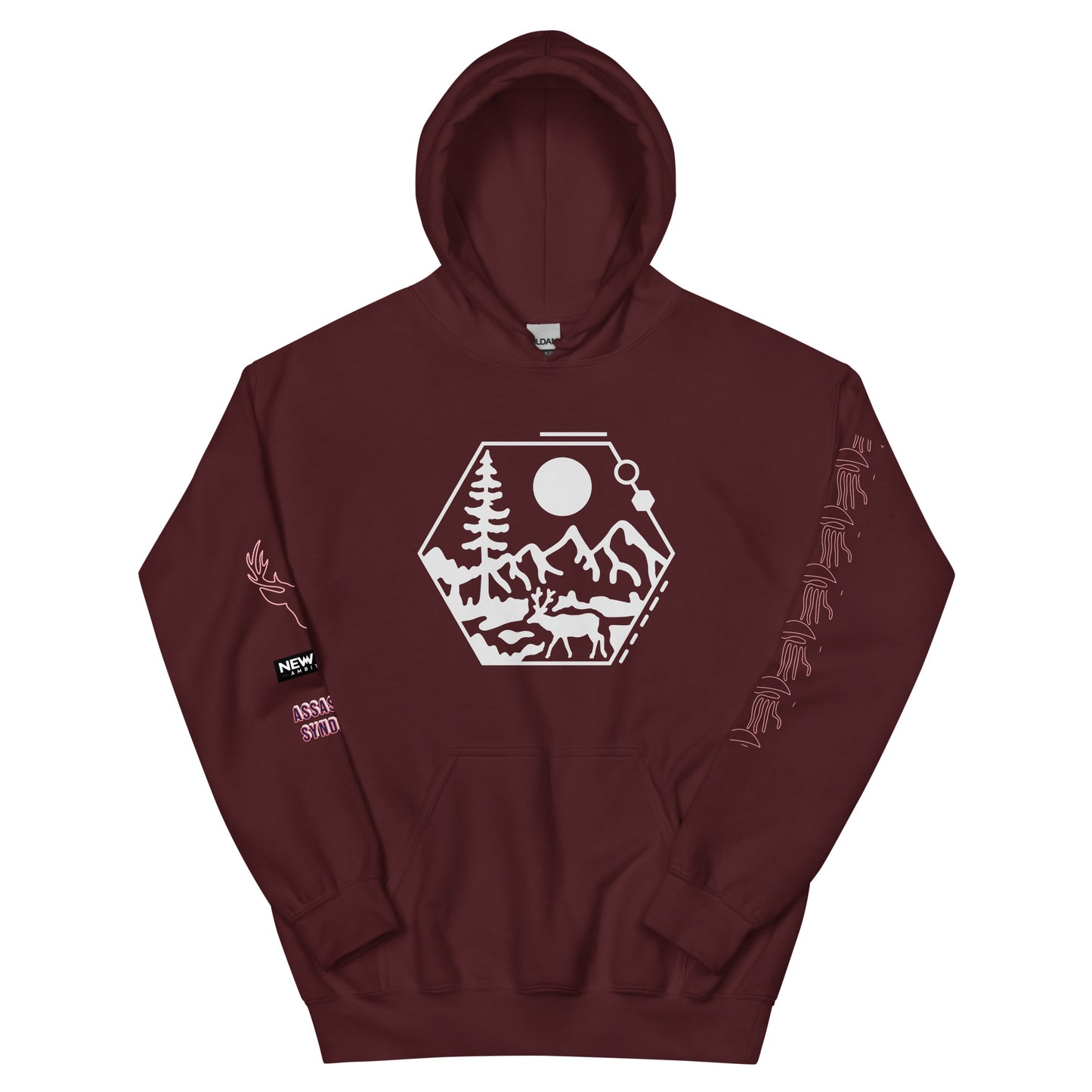 New Age Ambitions- Assassin’s Syndicate “The Red Deer Cyborg” Unisex Hoodie