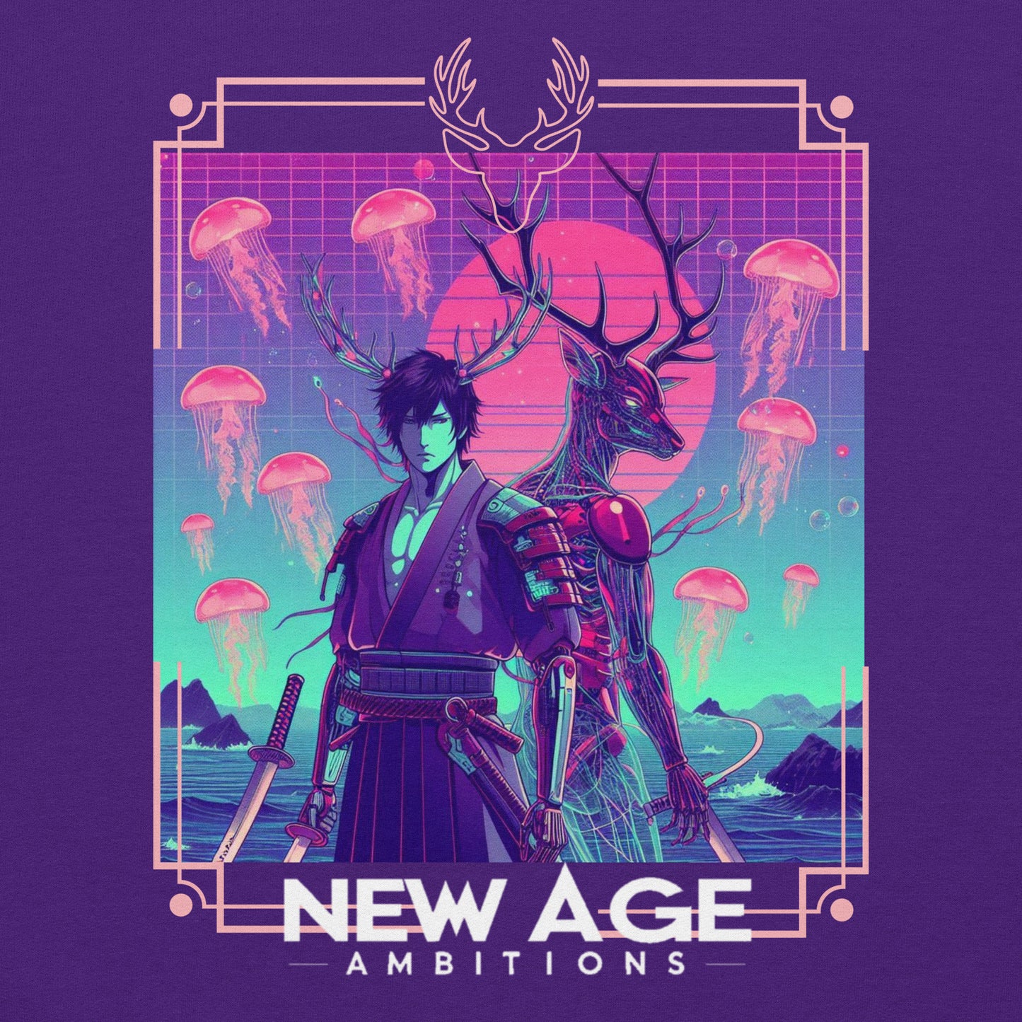 New Age Ambitions- Assassin’s Syndicate “The Red Deer Cyborg” Unisex Hoodie