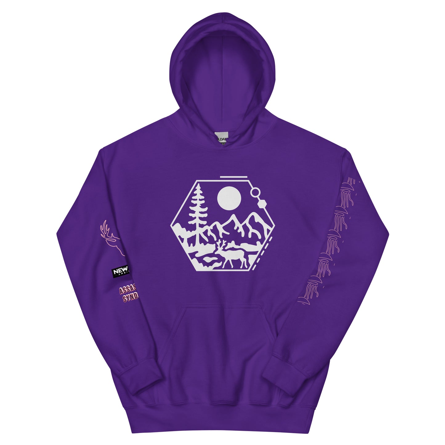 New Age Ambitions- Assassin’s Syndicate “The Red Deer Cyborg” Unisex Hoodie