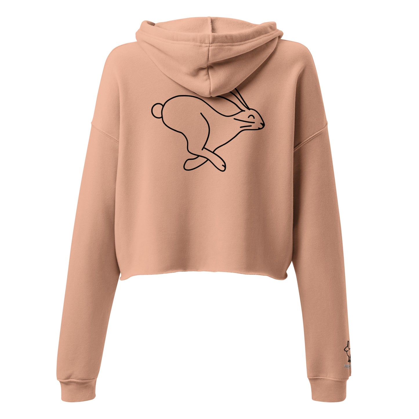 New Age Running Rabbit Crop Hoodie