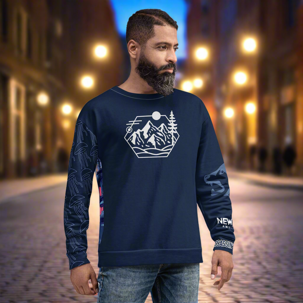 New Age Ambition Assassin’s Syndicate “Cybernetic-Wolf” UNISEX Sweatshirt