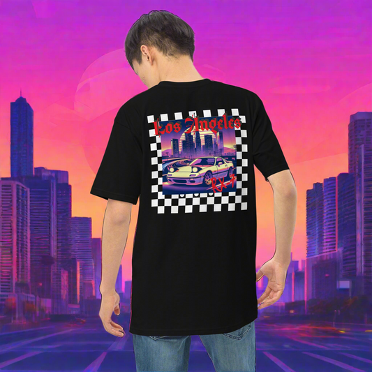 MAZDA RX-7 LA NIGHT DRIVE Men’s premium heavyweight tee