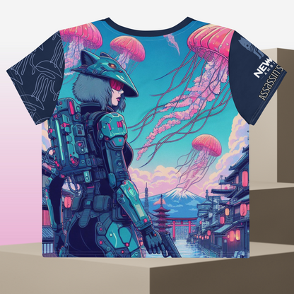 New Age Ambition Assassin’s Syndicate “Cybernetic-Wolf” Crop Tee