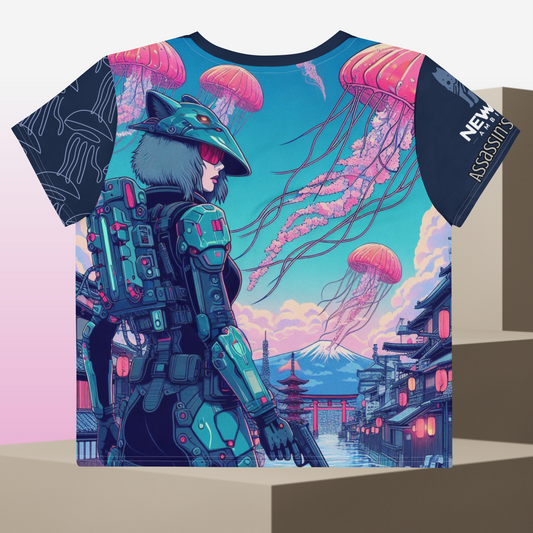 New Age Ambition Assassin’s Syndicate “Cybernetic-Wolf” Crop Tee