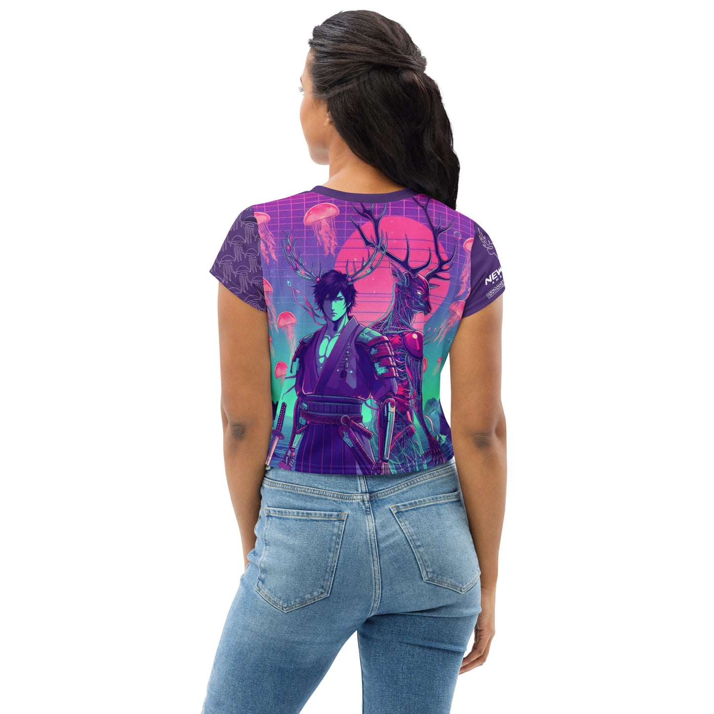 New Age Ambitions- Assassin’s Syndicate “The Red Deer Cyborg” Crop Top