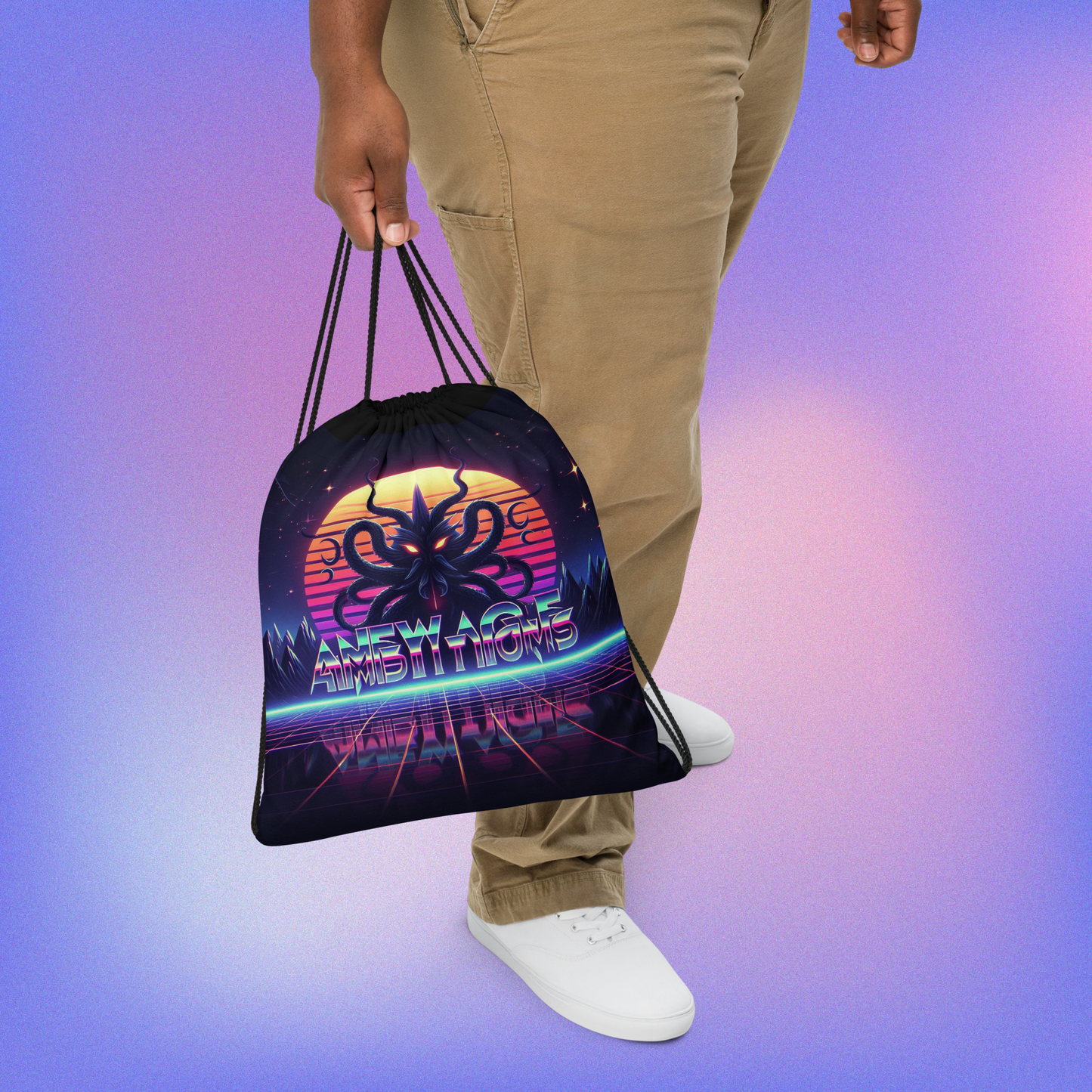 Cthulhu’s Bloodline Drawstring bag