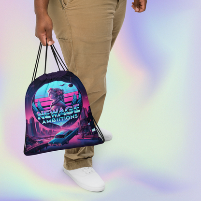 DAEDALUS 9 Vapor-wave 50’s inspired Drawstring bag