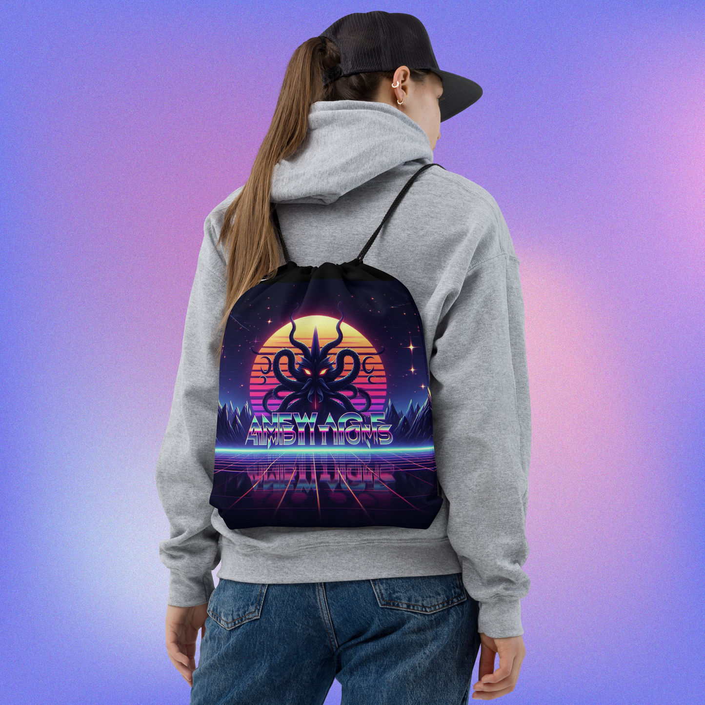 Cthulhu’s Bloodline Drawstring bag
