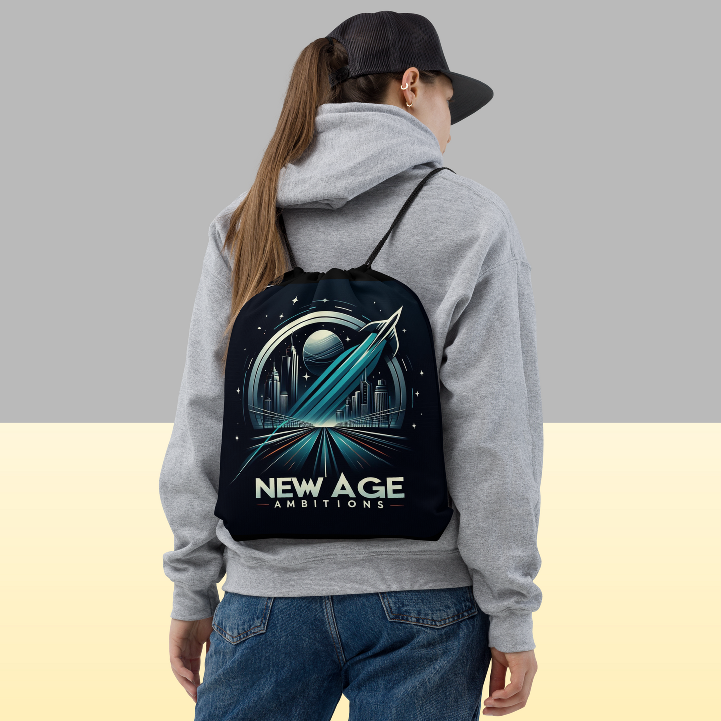 NEW AGE AMBITIONS Sigil Drawstring bag