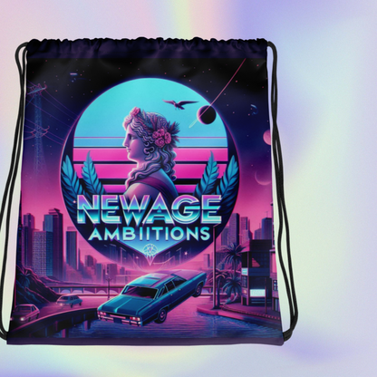DAEDALUS 9 Vapor-wave 50’s inspired Drawstring bag