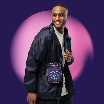 DAEDALUS 9  Vapor-wave 50’s inspired Utility crossbody bag