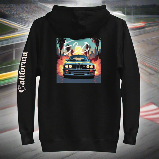 BMW E30 BURNOUT L.A. Unisex Hoodie
