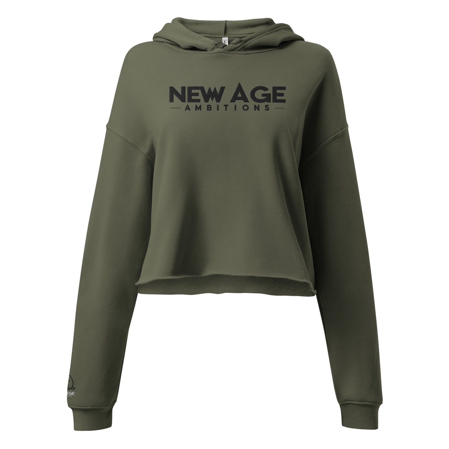 New Age Running Rabbit Crop Hoodie