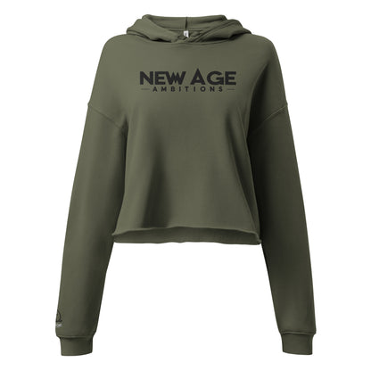 New Age Running Rabbit Crop Hoodie