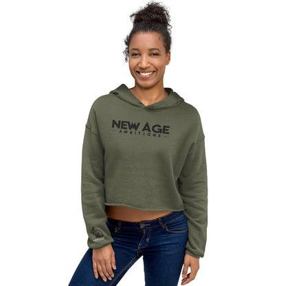 New Age Running Rabbit Crop Hoodie