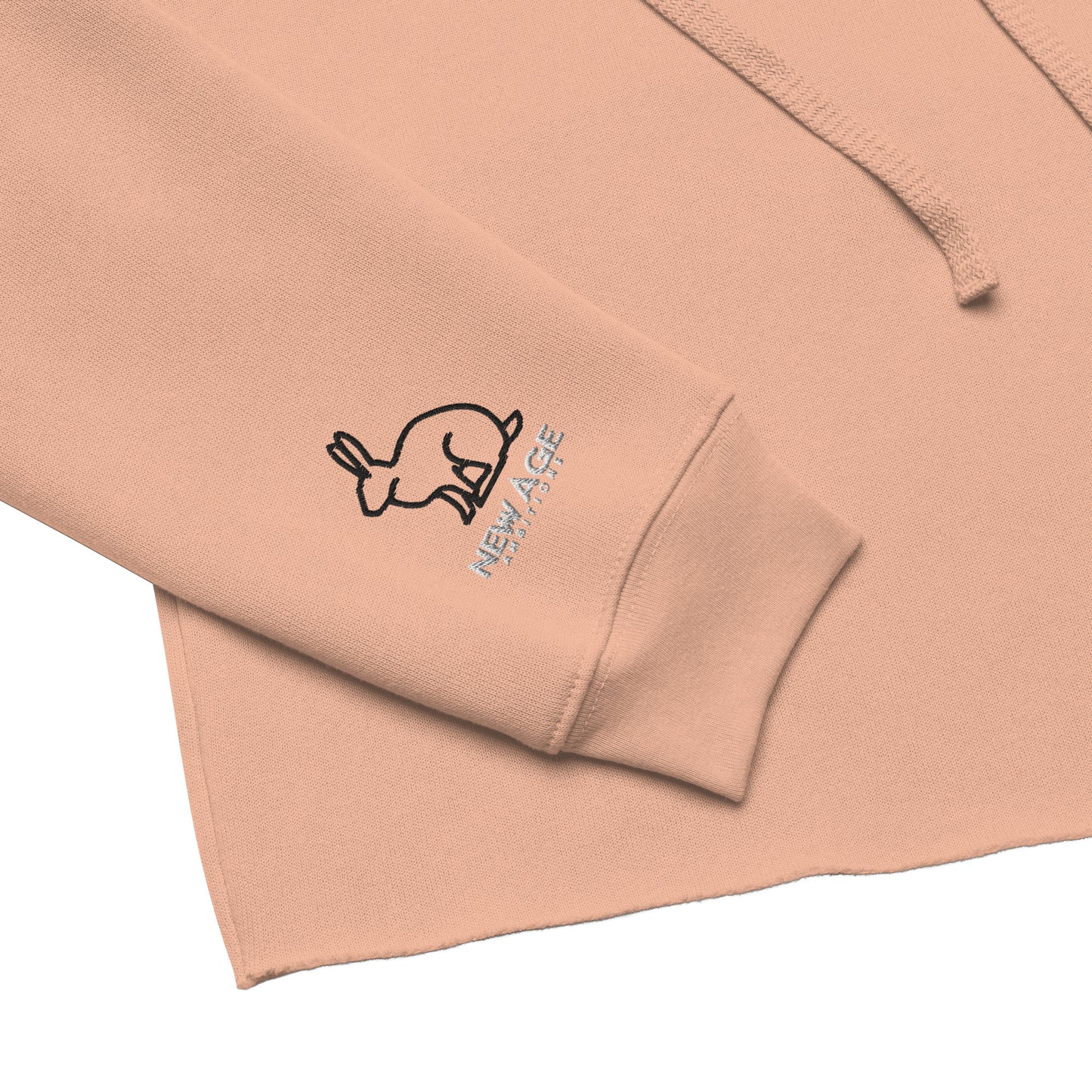 New Age Running Rabbit Crop Hoodie