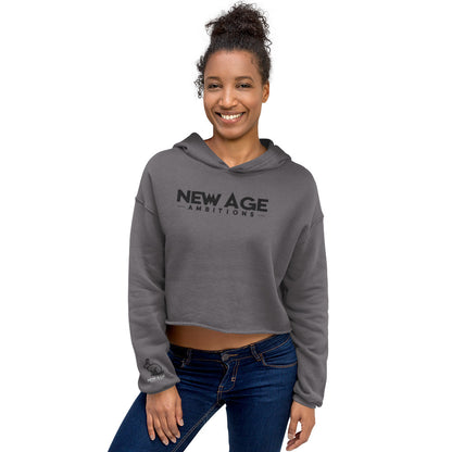New Age Running Rabbit Crop Hoodie
