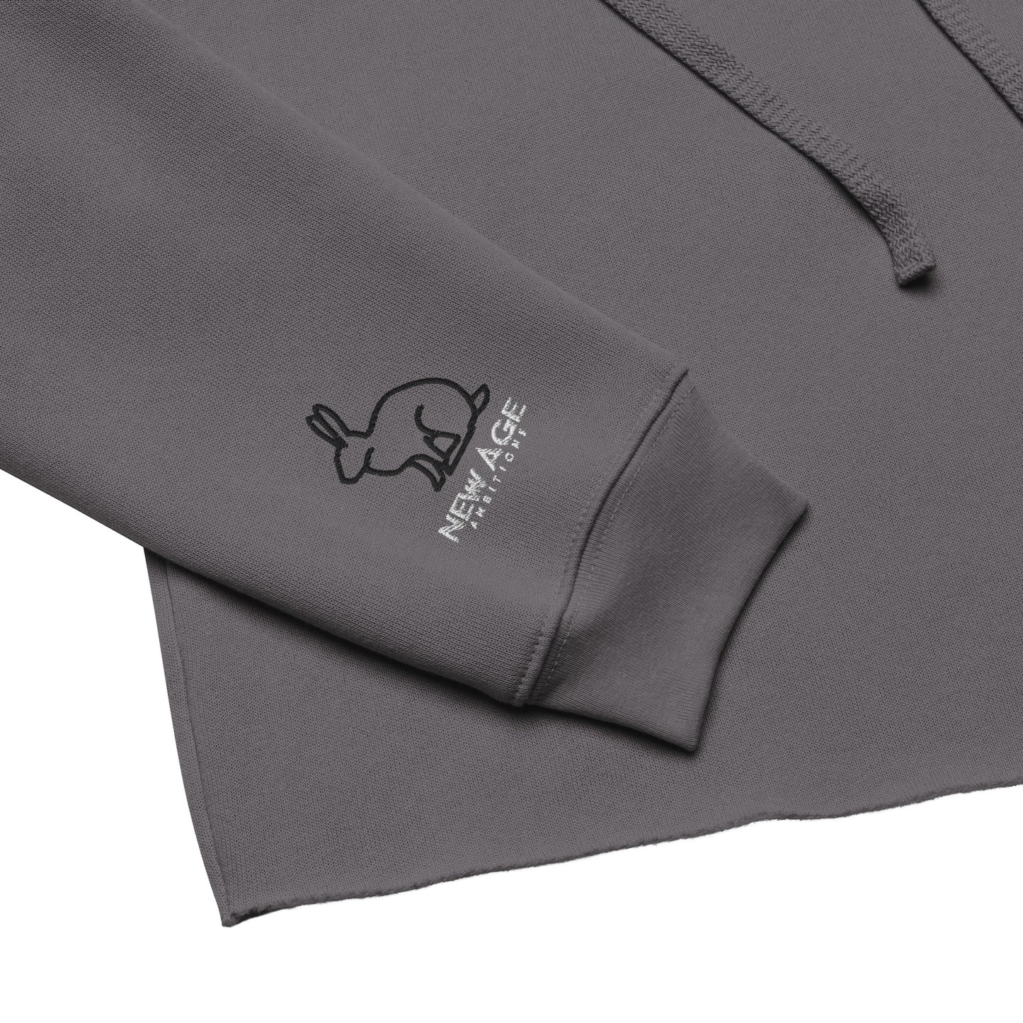 New Age Running Rabbit Crop Hoodie