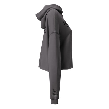 New Age Running Rabbit Crop Hoodie